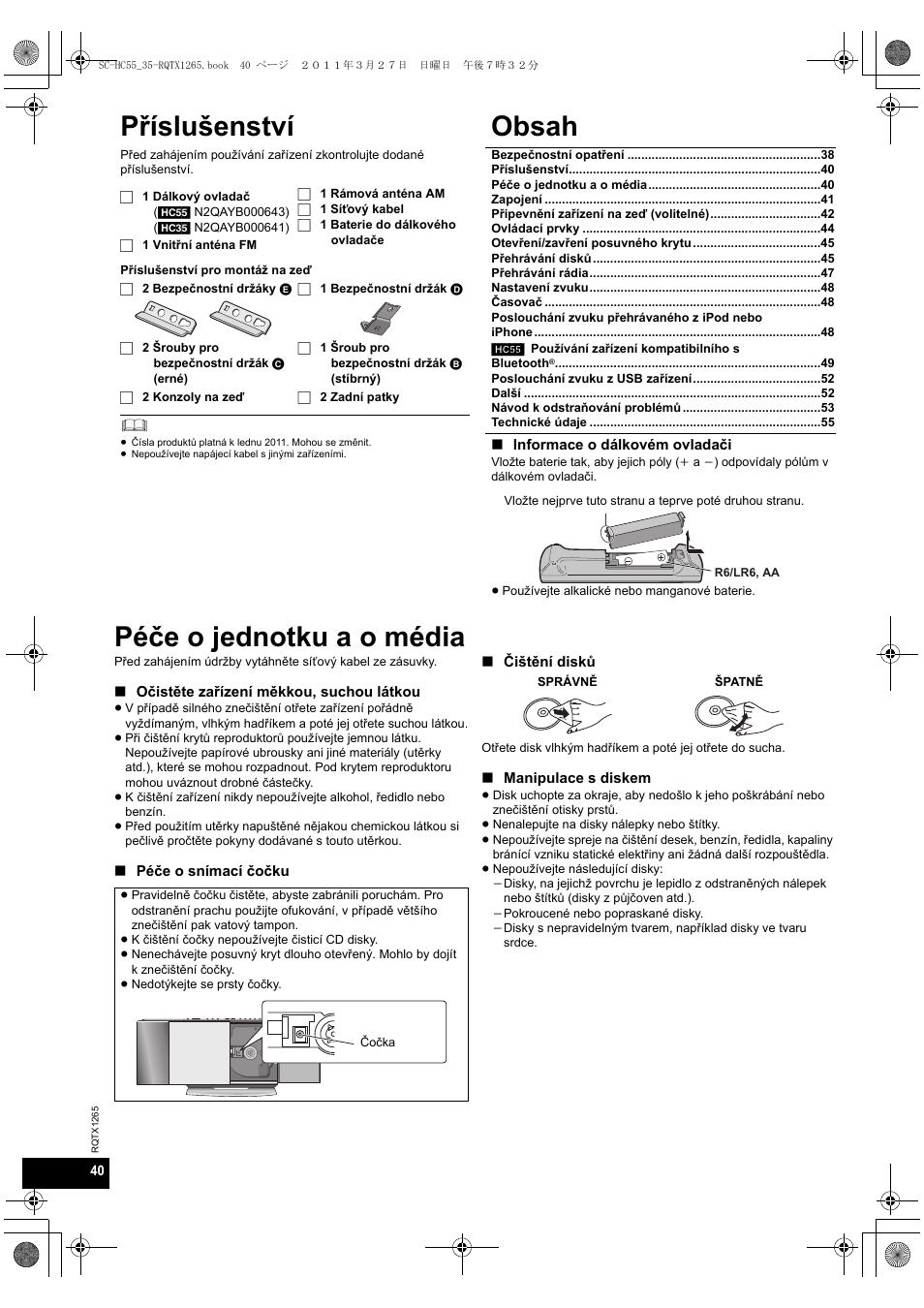 Panasonic SCHC35EP User Manual | Page 40 / 92