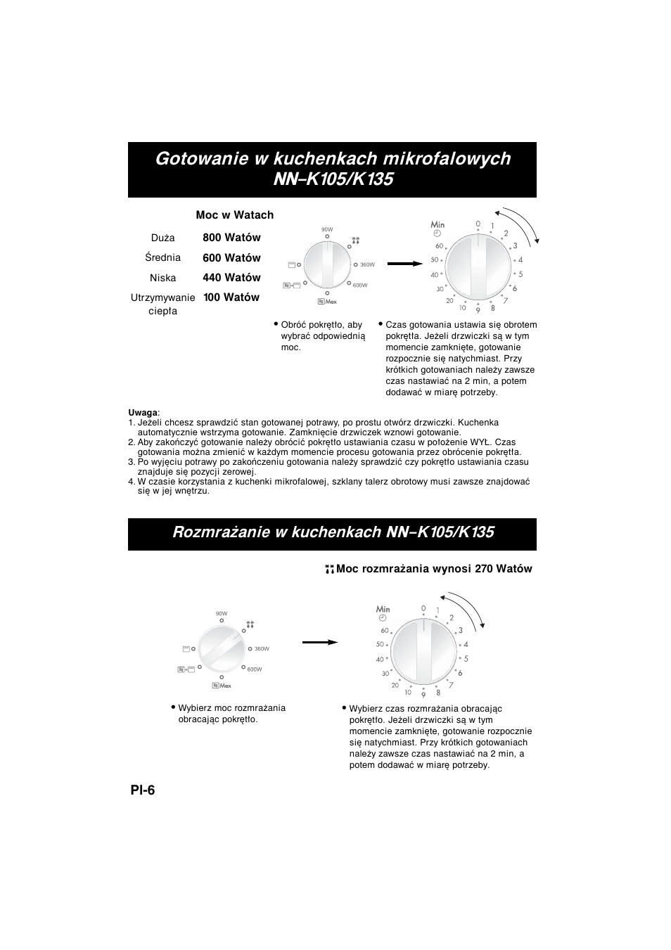 Pl-6 | Panasonic NNK135MBEPG User Manual | Page 8 / 17