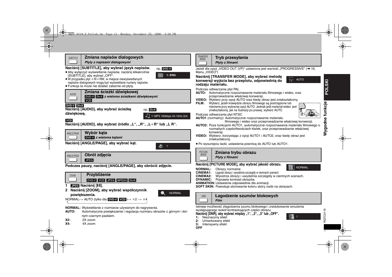 Panasonic DVDS33 User Manual | Page 11 / 72