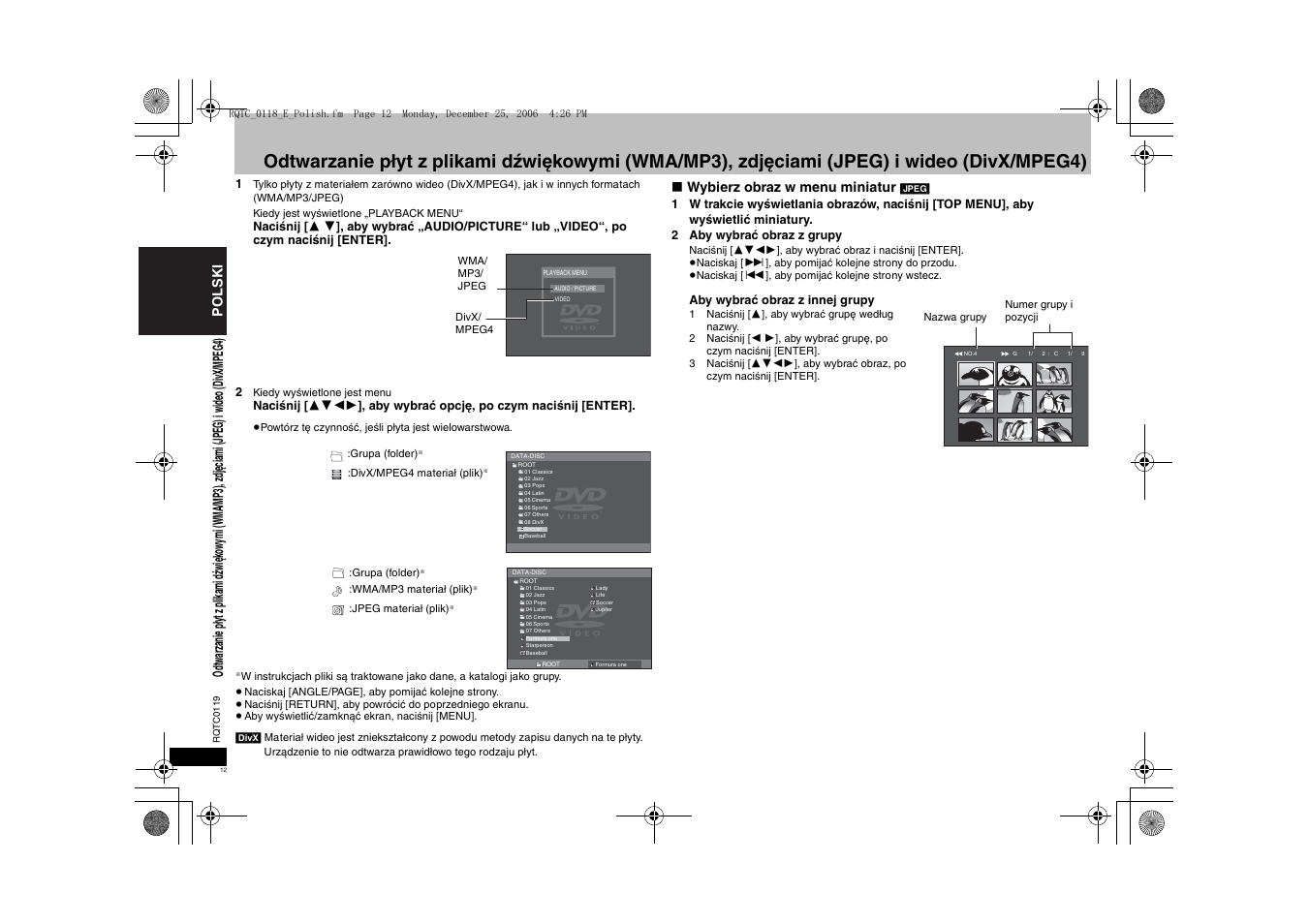 Panasonic DVDS33 User Manual | Page 12 / 72