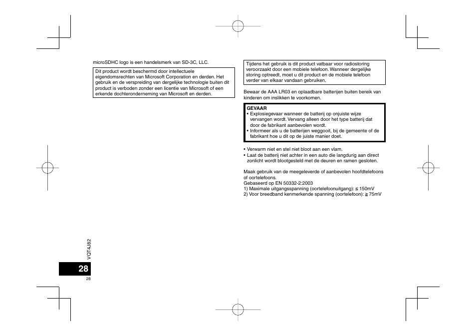 Panasonic RRXS420E User Manual | Page 28 / 226