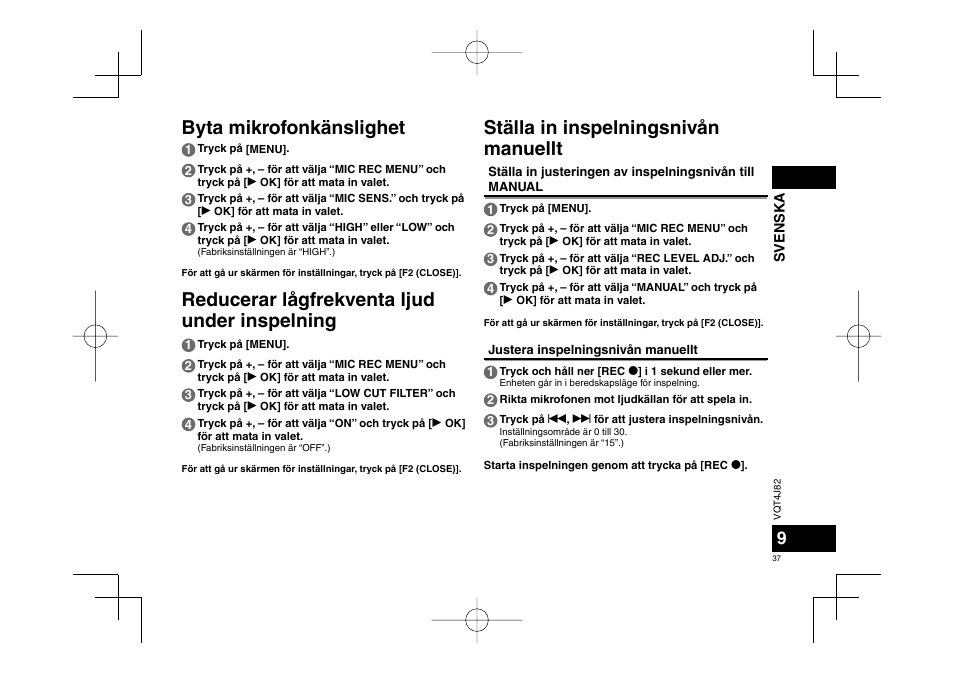 Panasonic RRXS420E User Manual | Page 37 / 226