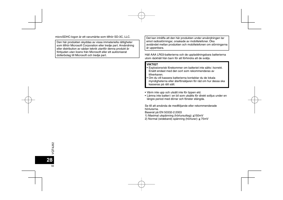 Panasonic RRXS420E User Manual | Page 56 / 226