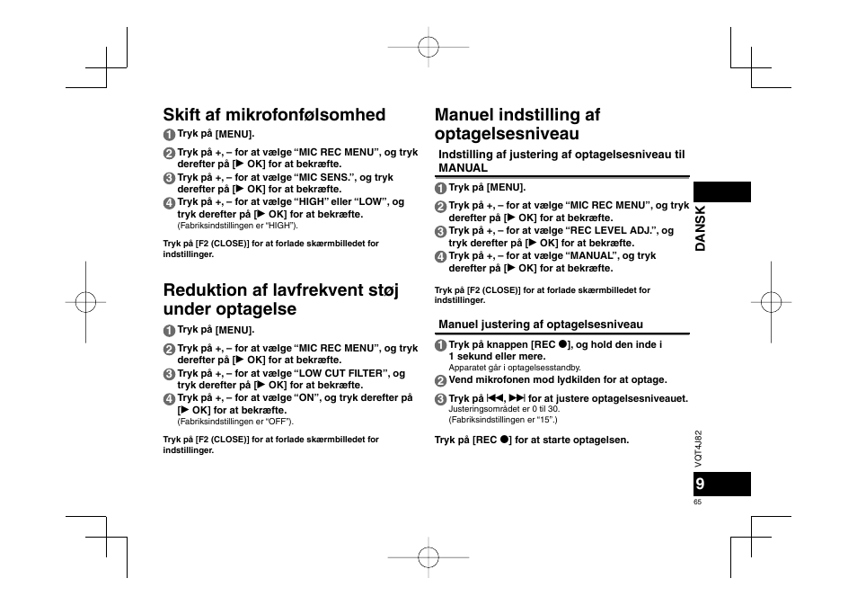 Panasonic RRXS420E User Manual | Page 65 / 226