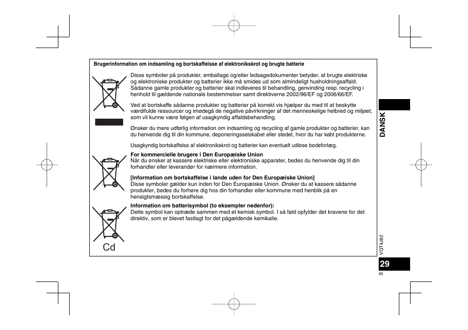 Panasonic RRXS420E User Manual | Page 85 / 226