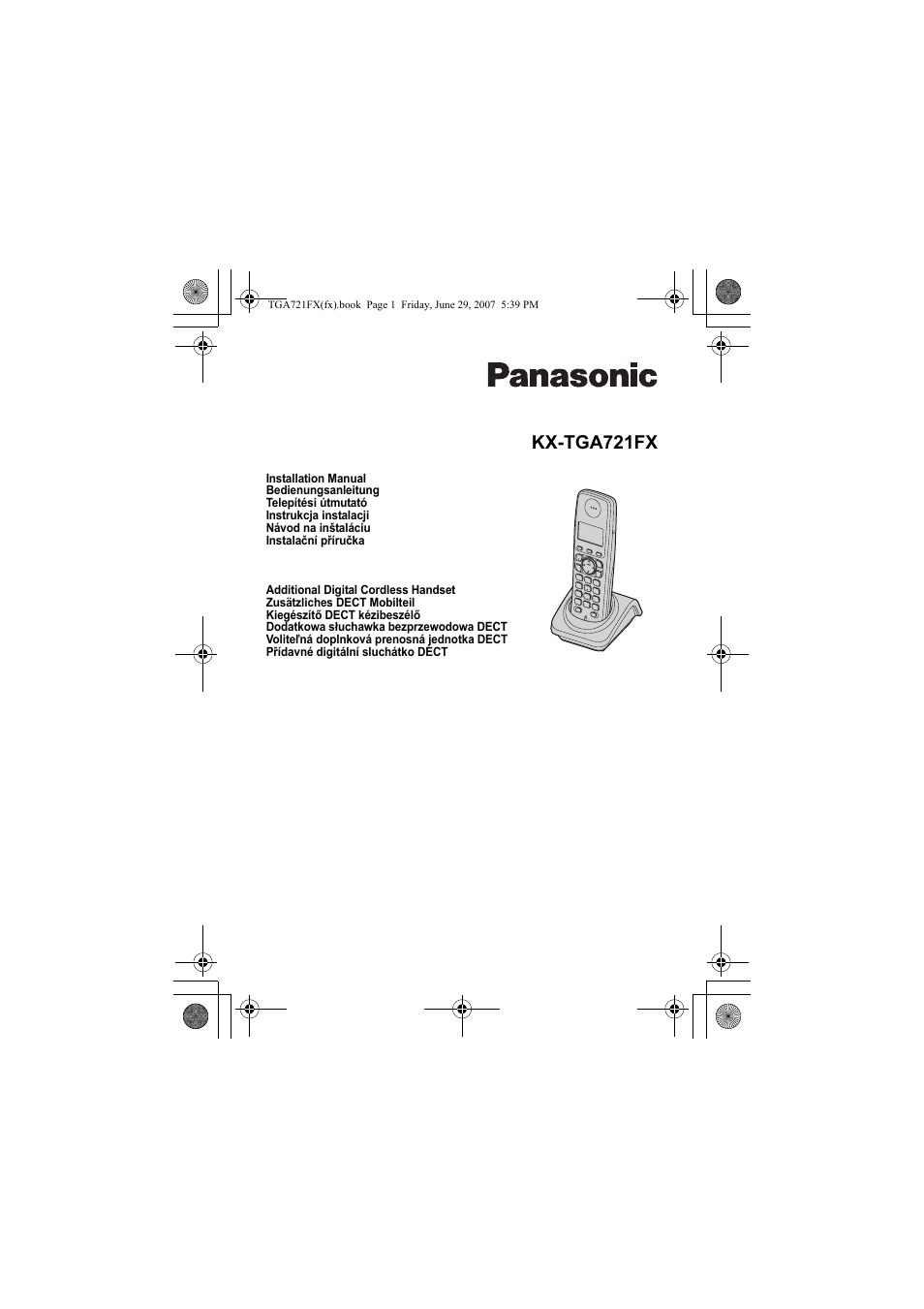 Panasonic KXTGA721FX User Manual | 40 pages