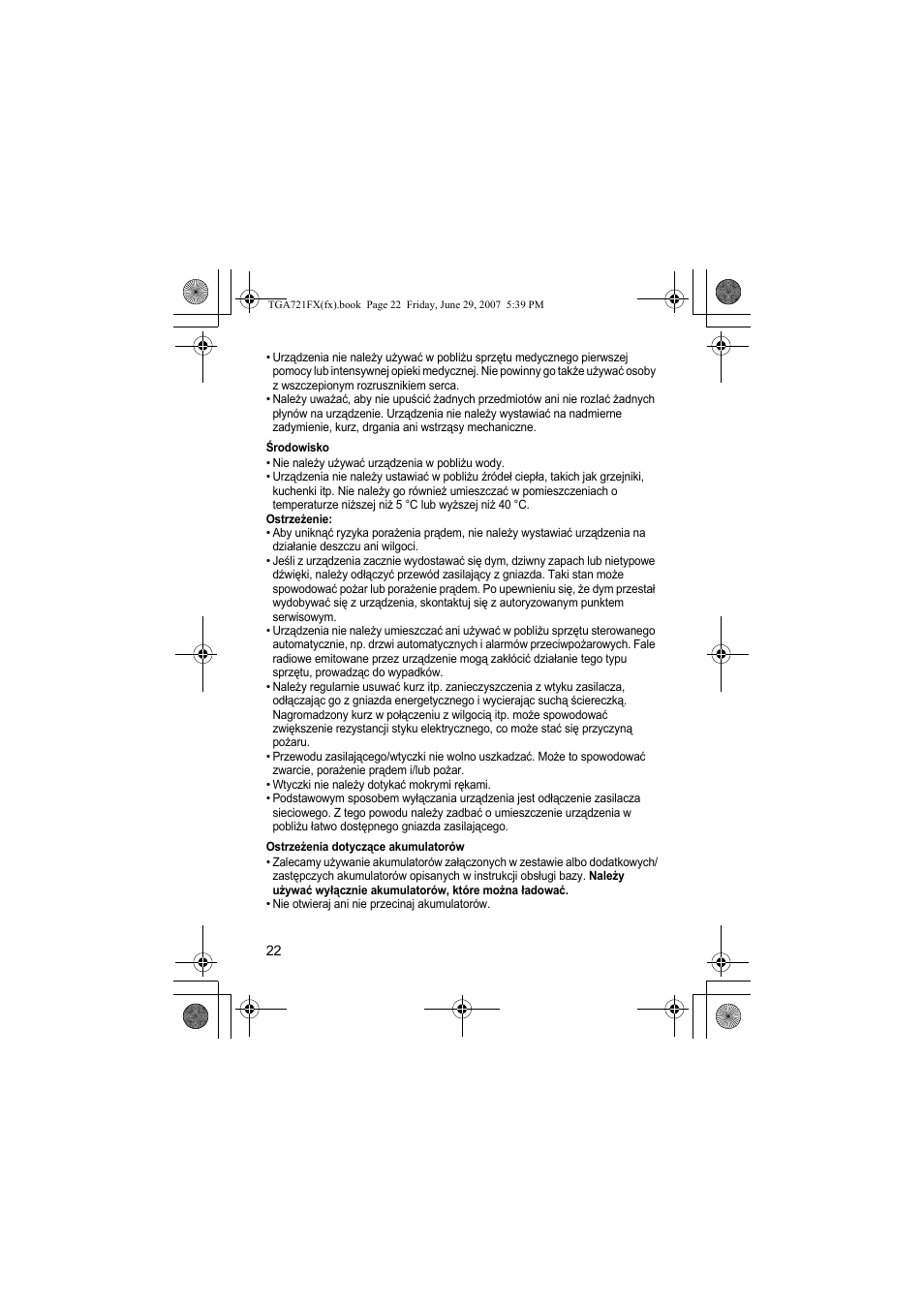 Panasonic KXTGA721FX User Manual | Page 22 / 40