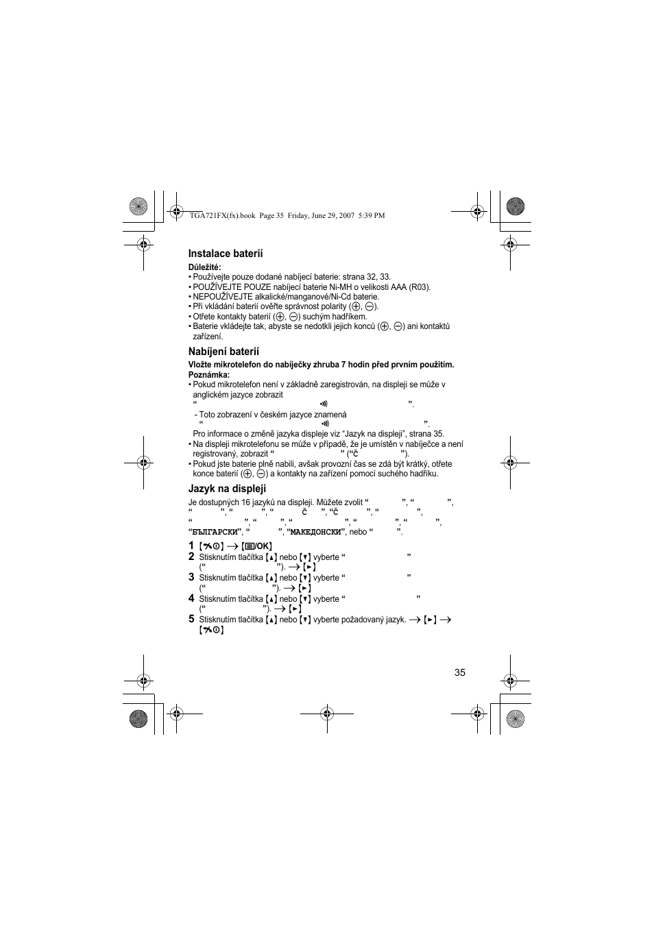 Panasonic KXTGA721FX User Manual | Page 35 / 40