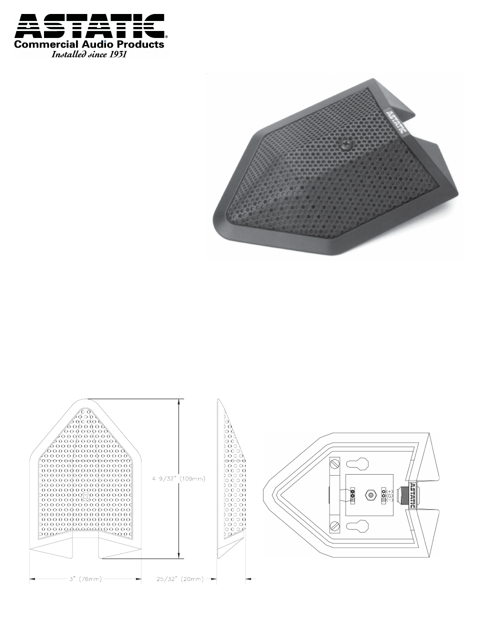 Astatic 901R User Manual | 2 pages