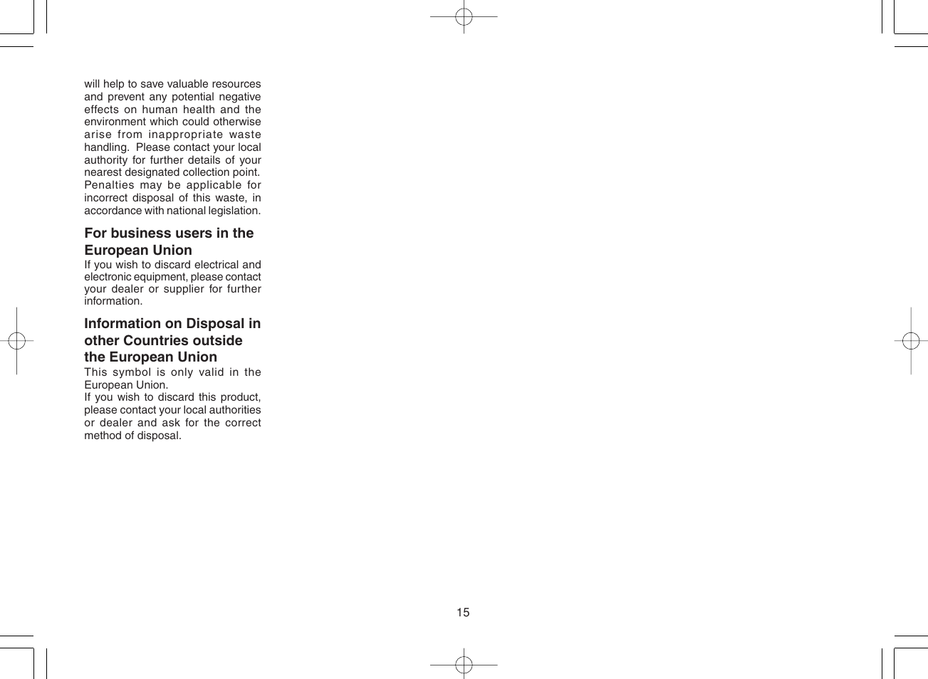 Panasonic ES8168 User Manual | Page 15 / 112