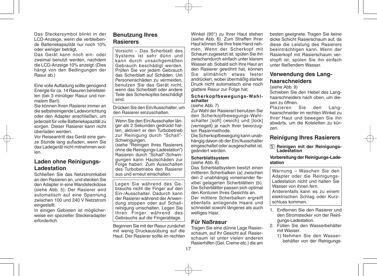 Panasonic ES8168 User Manual | Page 17 / 112