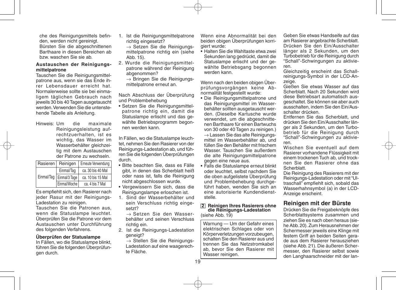 Panasonic ES8168 User Manual | Page 19 / 112