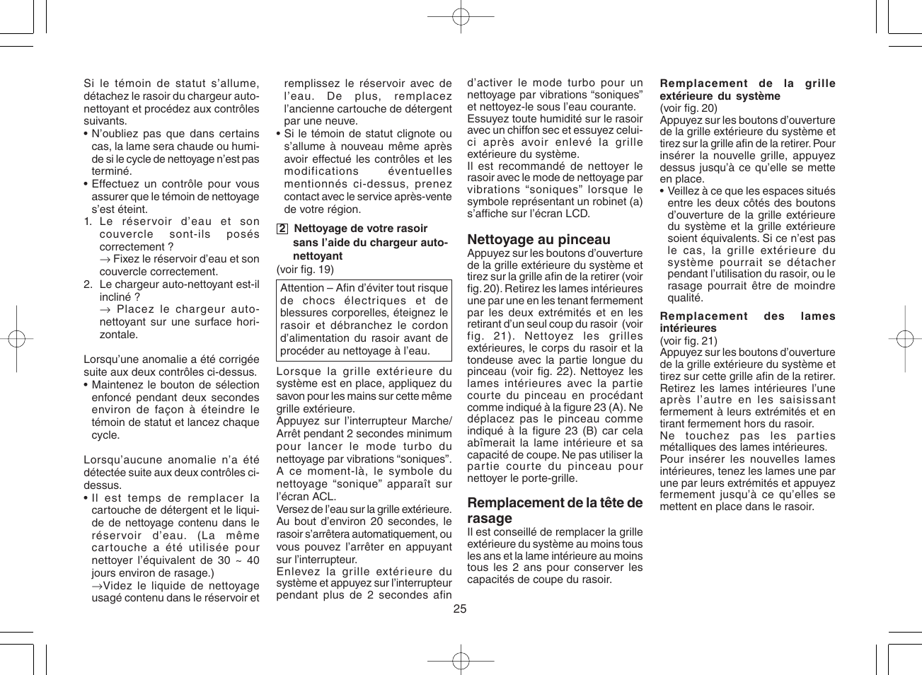 Panasonic ES8168 User Manual | Page 25 / 112