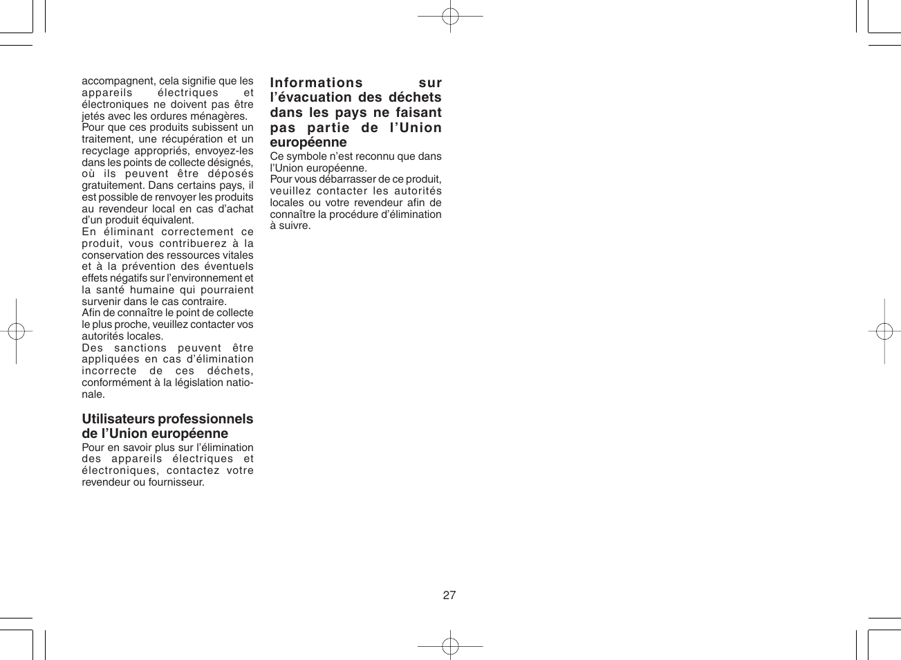 Panasonic ES8168 User Manual | Page 27 / 112