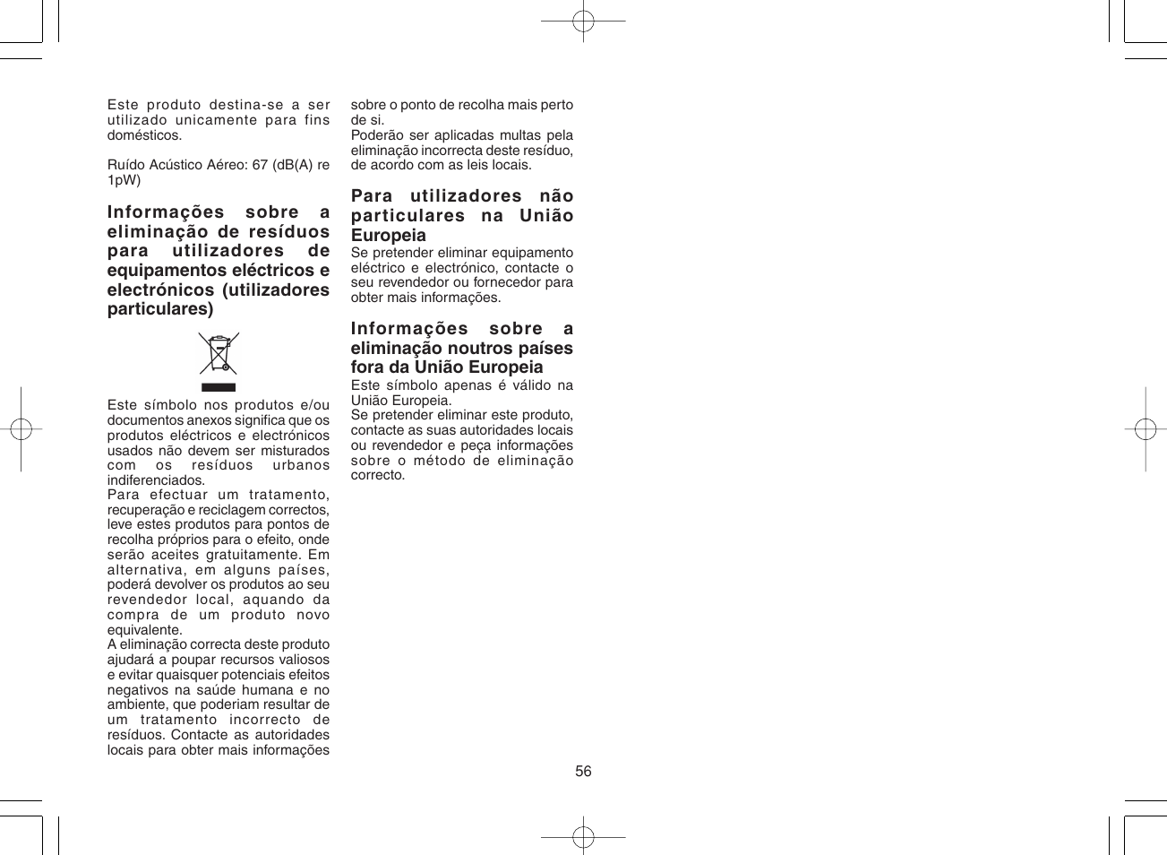 Panasonic ES8168 User Manual | Page 56 / 112