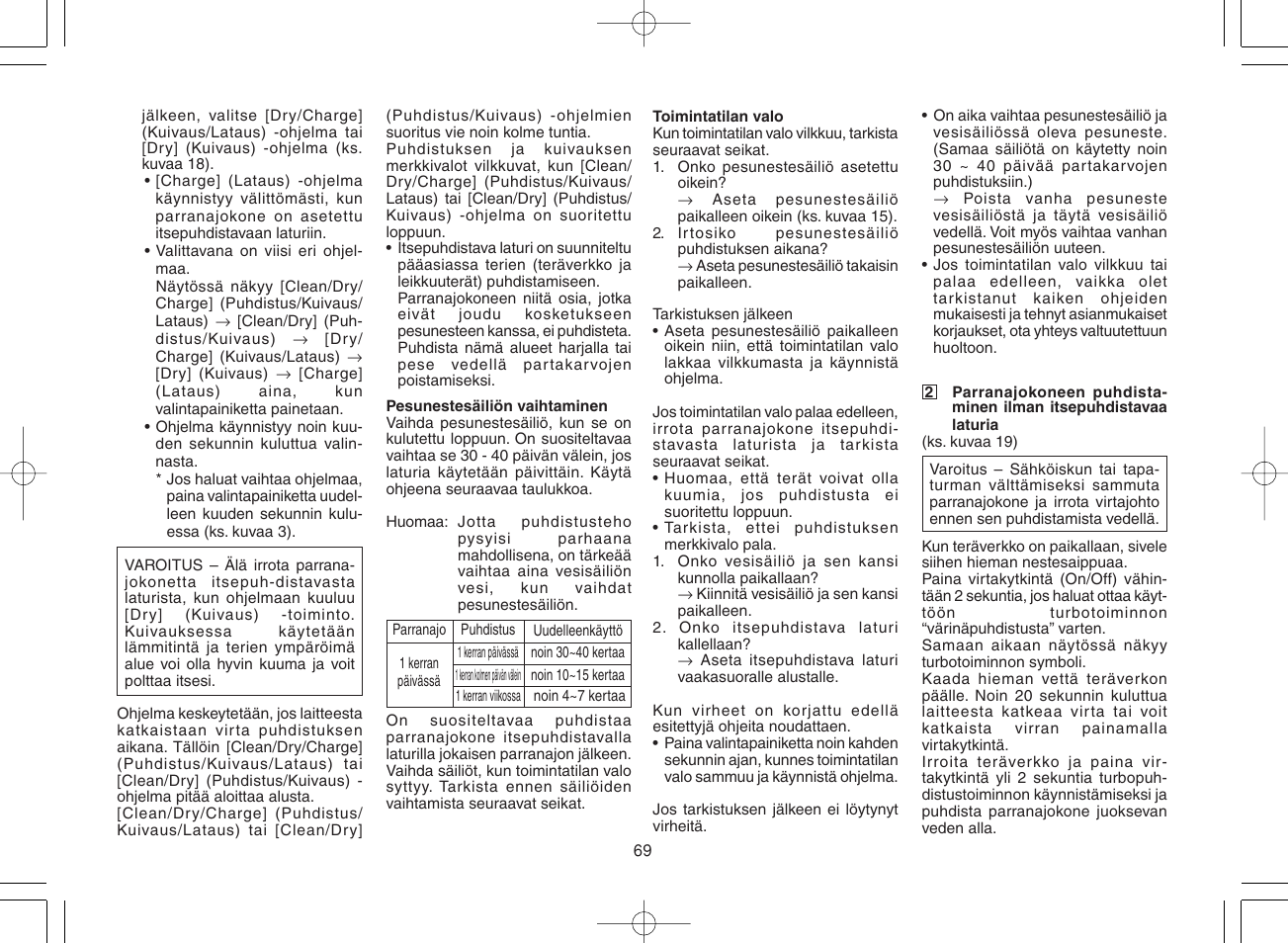 Panasonic ES8168 User Manual | Page 69 / 112