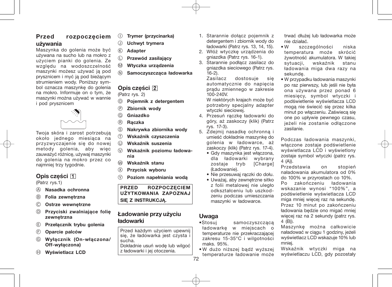 Panasonic ES8168 User Manual | Page 72 / 112