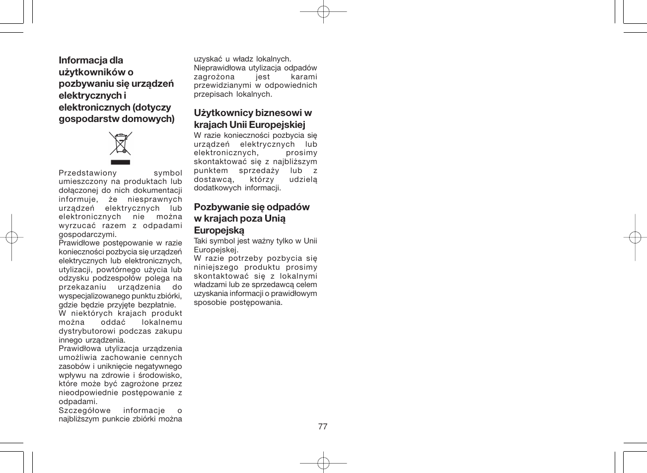 Panasonic ES8168 User Manual | Page 77 / 112