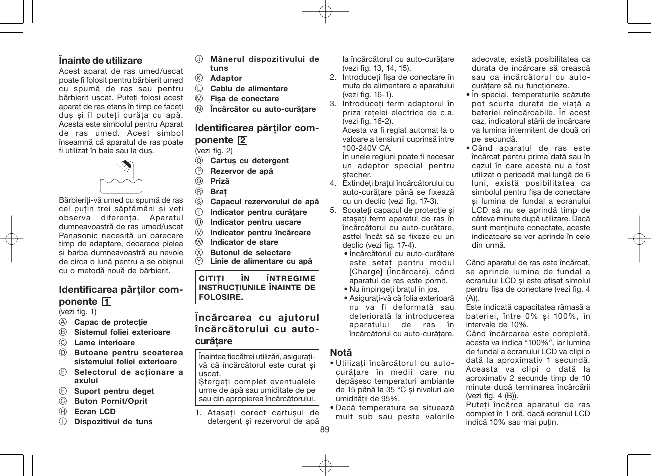 Panasonic ES8168 User Manual | Page 89 / 112