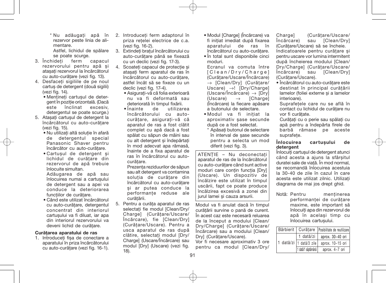 Panasonic ES8168 User Manual | Page 91 / 112