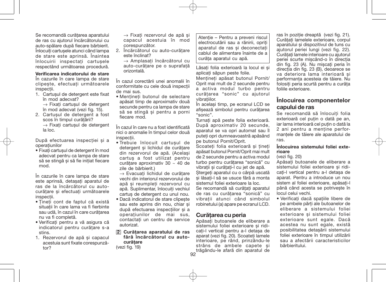 Panasonic ES8168 User Manual | Page 92 / 112