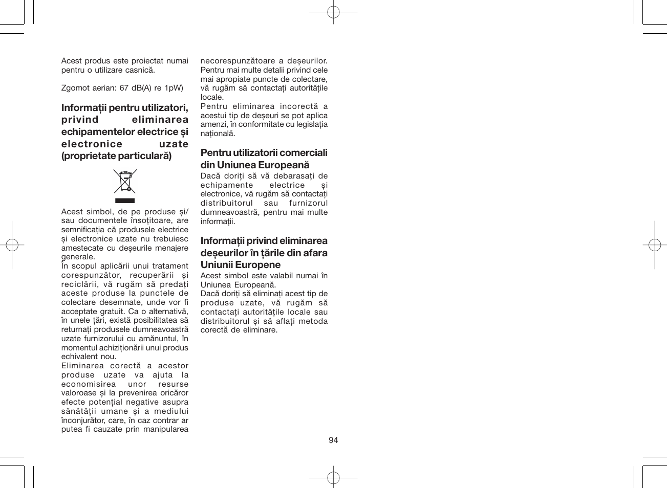 Panasonic ES8168 User Manual | Page 94 / 112