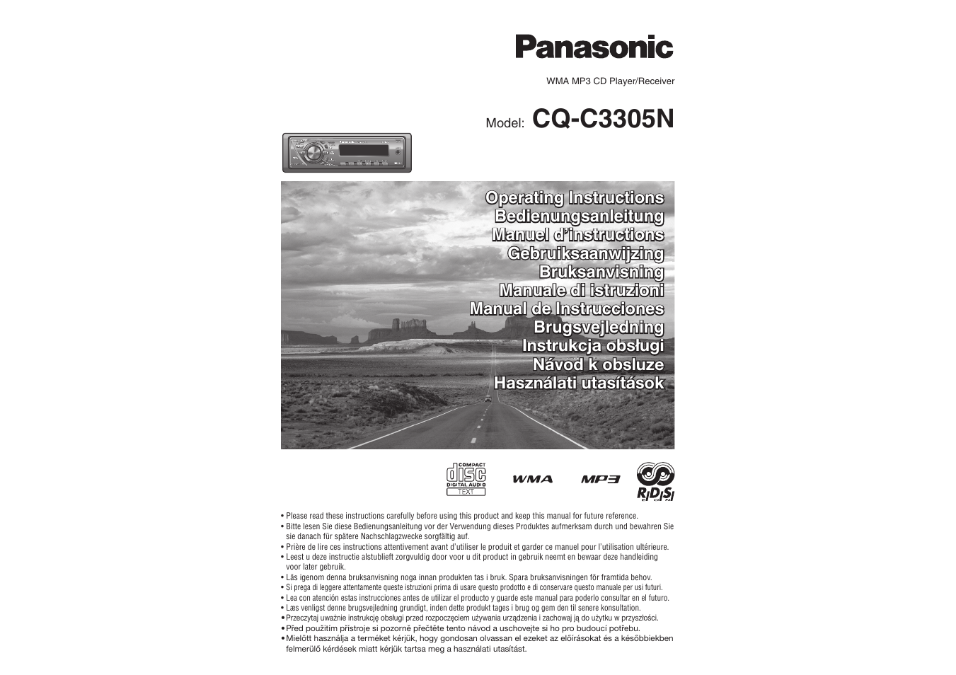 Panasonic CQC3305N User Manual | 36 pages