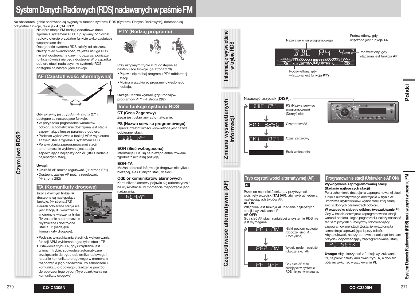 Polski | Panasonic CQC3305N User Manual | Page 8 / 36