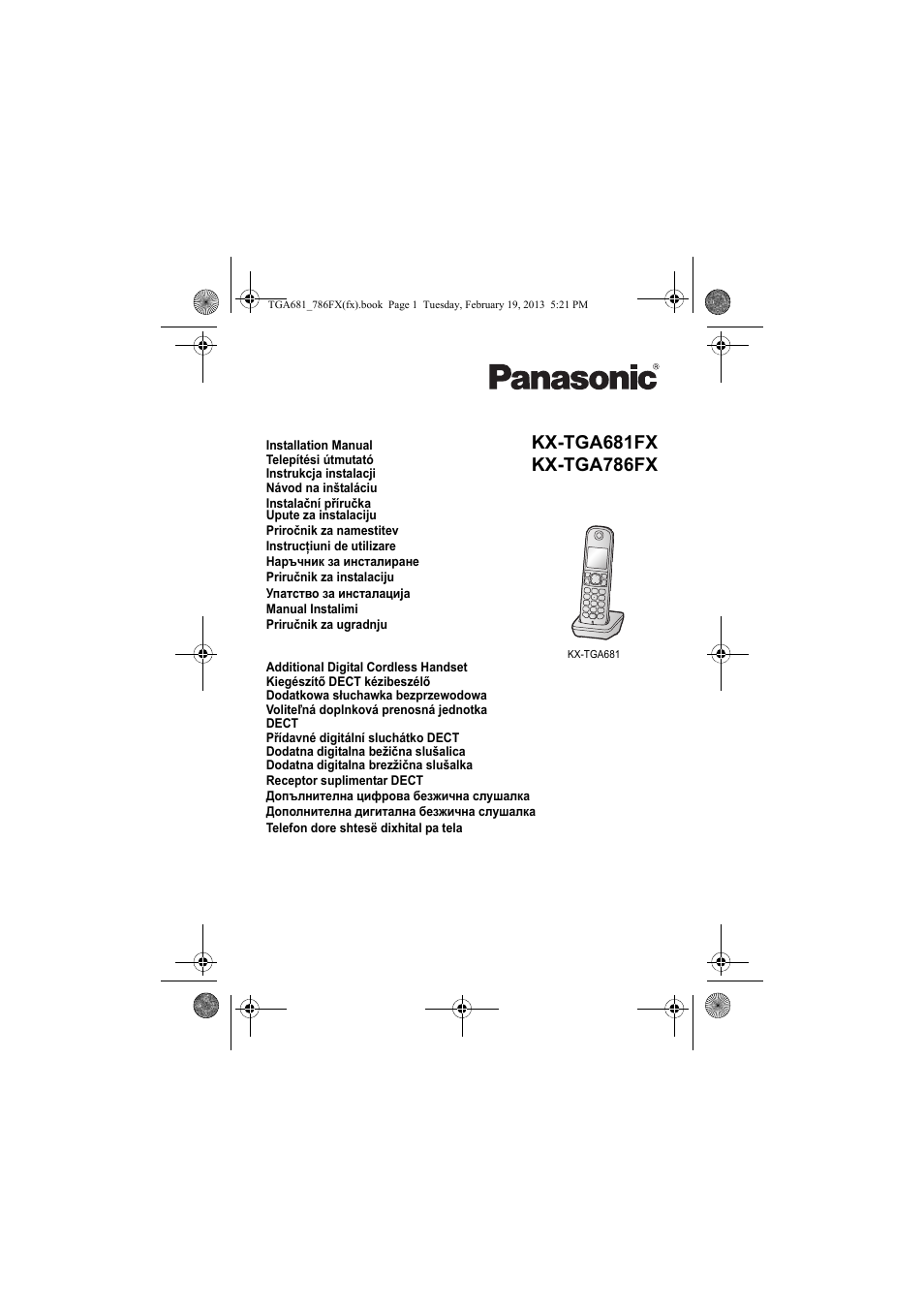 Panasonic KXTGA681FX User Manual | 76 pages