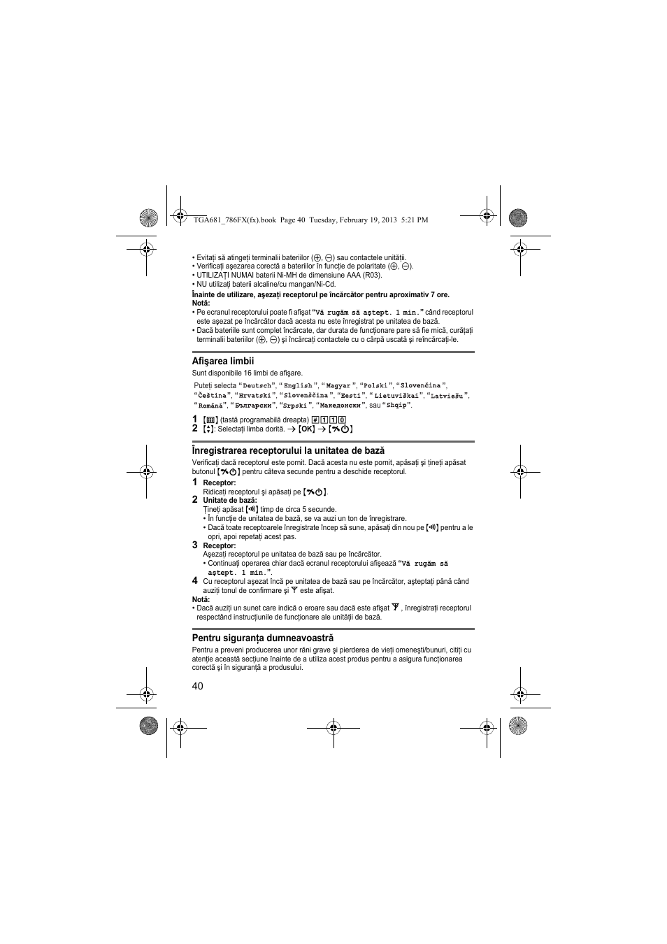 Panasonic KXTGA681FX User Manual | Page 40 / 76