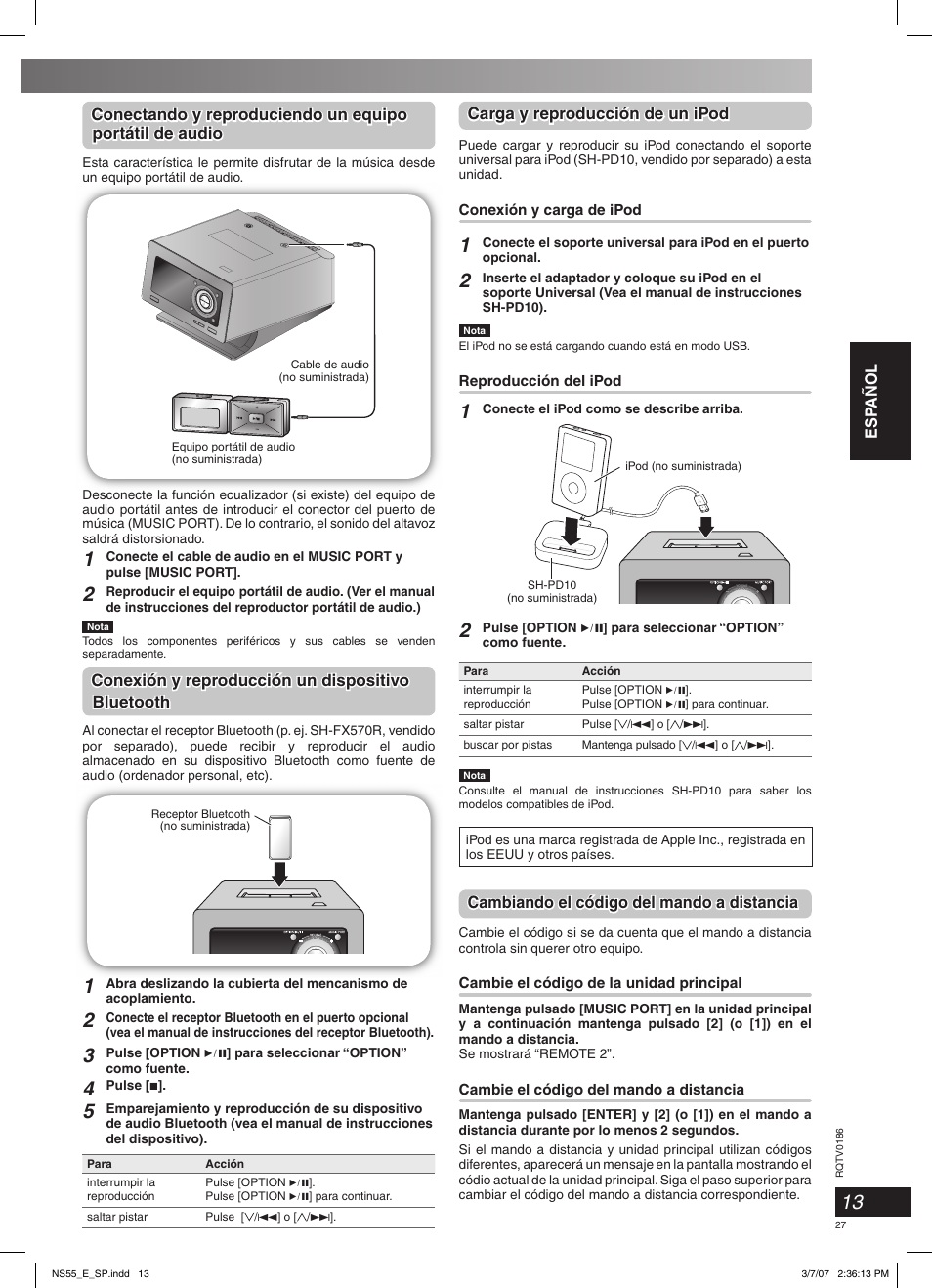 Panasonic SCNS55 User Manual | Page 27 / 58