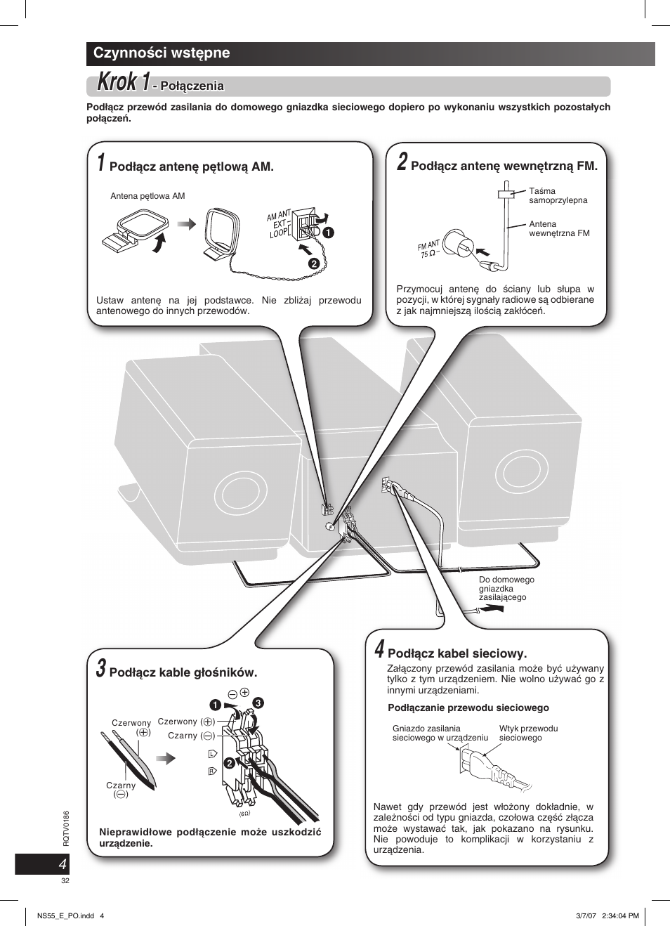 Krok 1 | Panasonic SCNS55 User Manual | Page 32 / 58