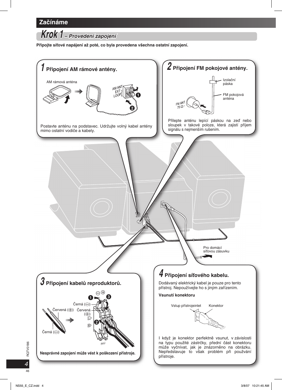 Krok 1 | Panasonic SCNS55 User Manual | Page 46 / 58