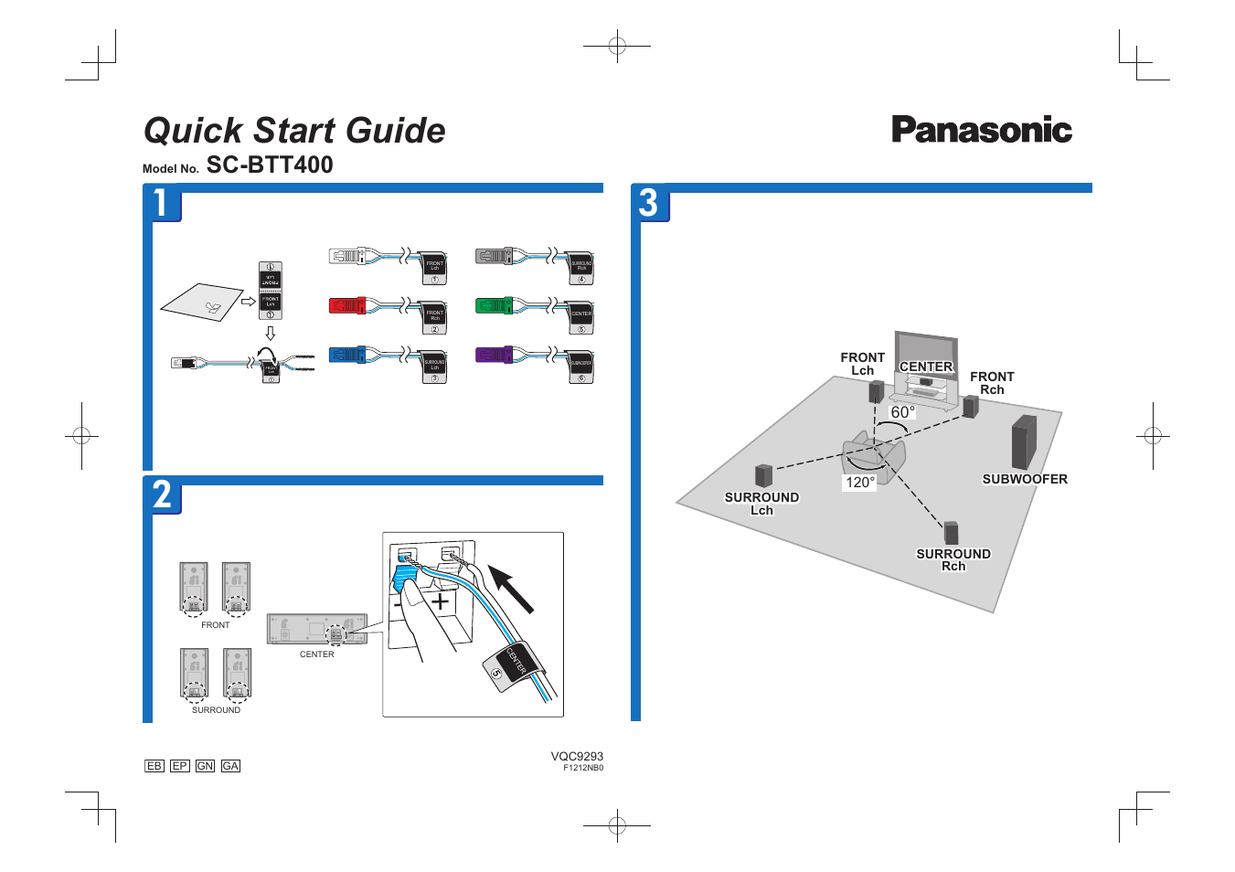 Panasonic SCBTT400EB User Manual | 2 pages