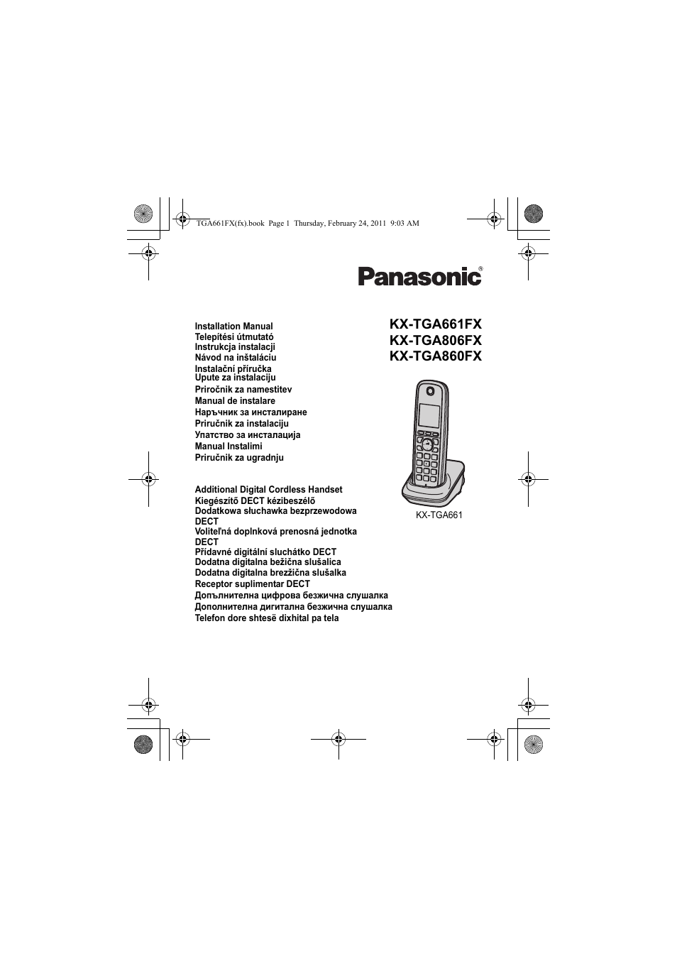 Panasonic KXTGA806FX User Manual | 80 pages