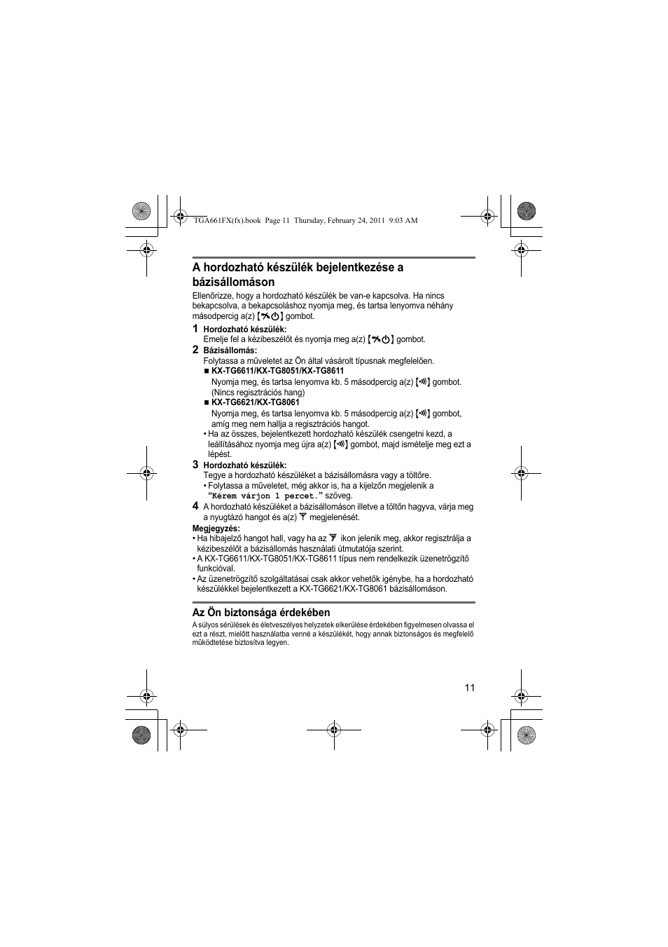 Panasonic KXTGA806FX User Manual | Page 11 / 80