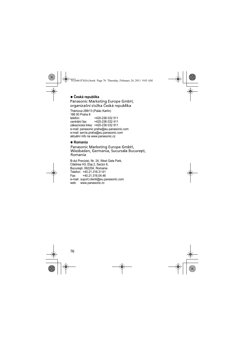 Panasonic KXTGA806FX User Manual | Page 76 / 80