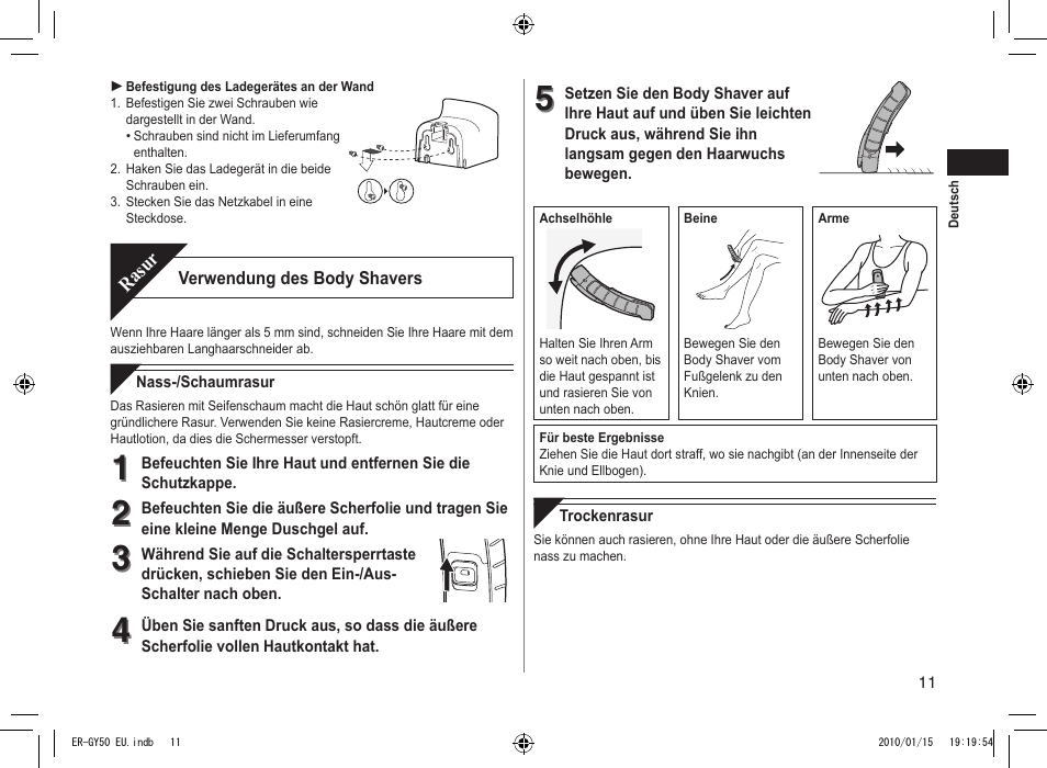 Panasonic ERGY30 User Manual | Page 11 / 136