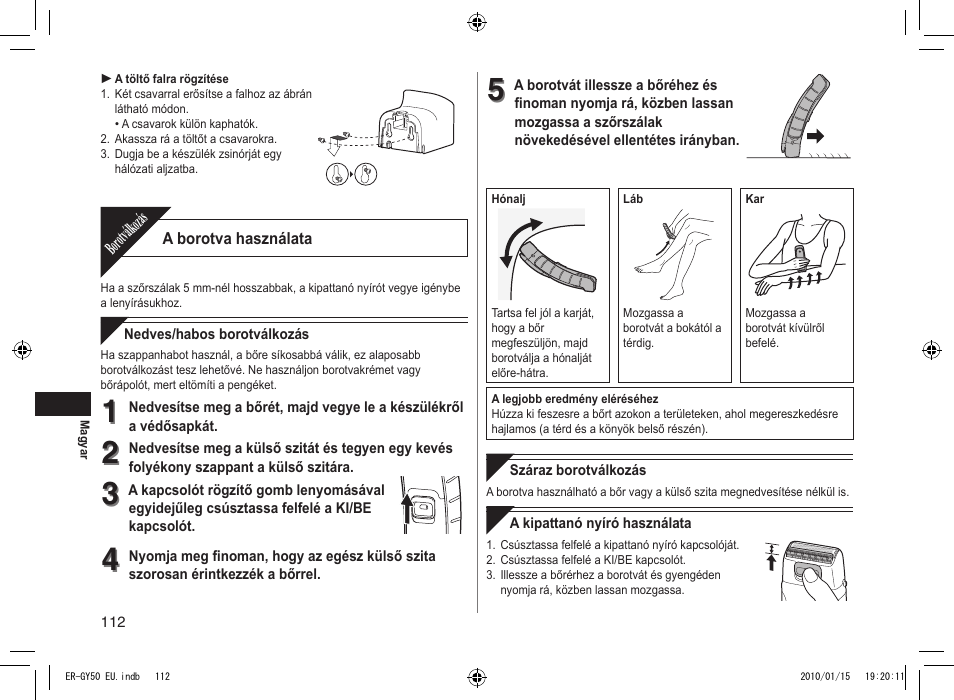 Panasonic ERGY30 User Manual | Page 112 / 136