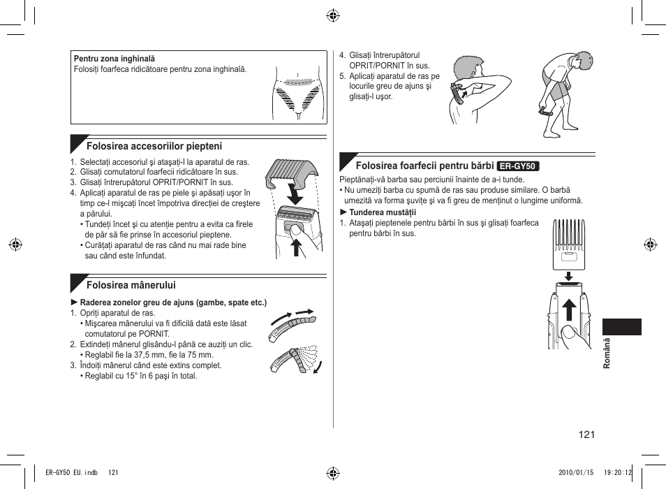 Panasonic ERGY30 User Manual | Page 121 / 136