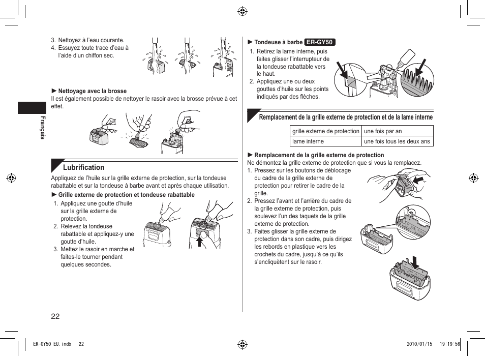 Panasonic ERGY30 User Manual | Page 22 / 136