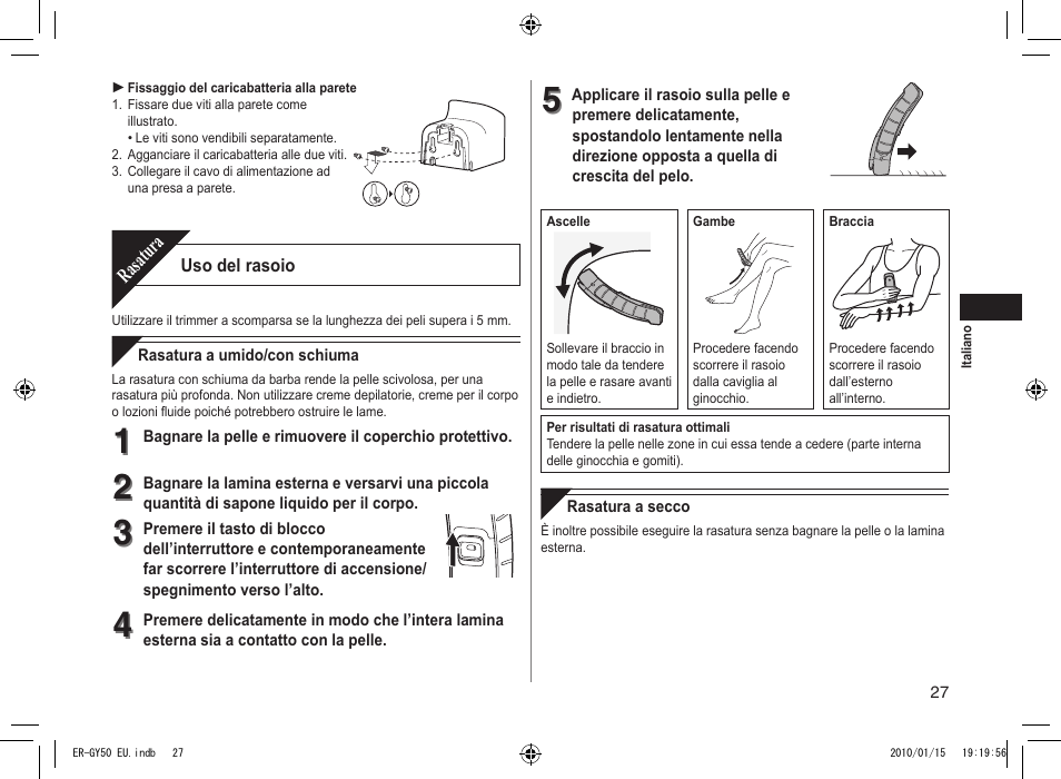 Panasonic ERGY30 User Manual | Page 27 / 136