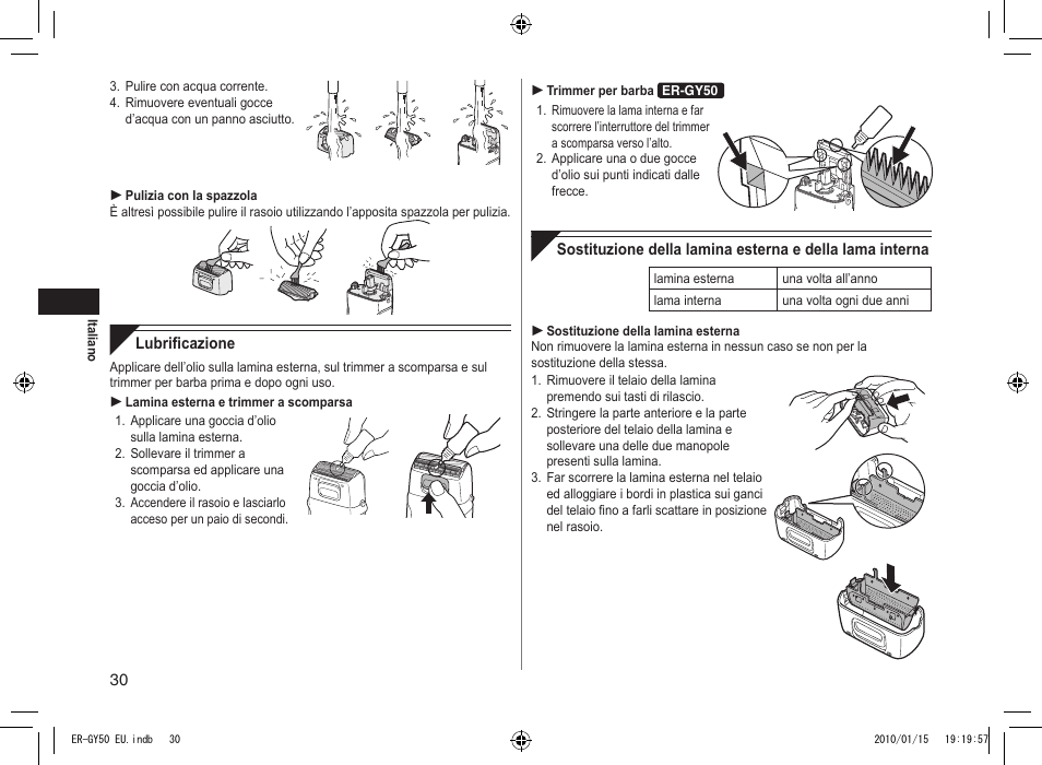 Panasonic ERGY30 User Manual | Page 30 / 136
