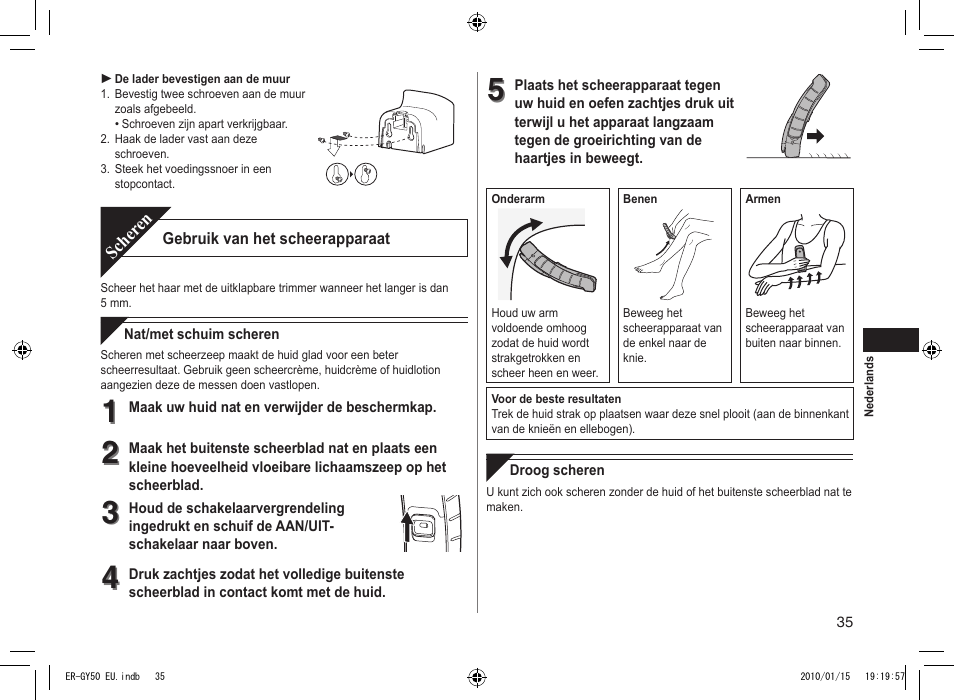 Panasonic ERGY30 User Manual | Page 35 / 136