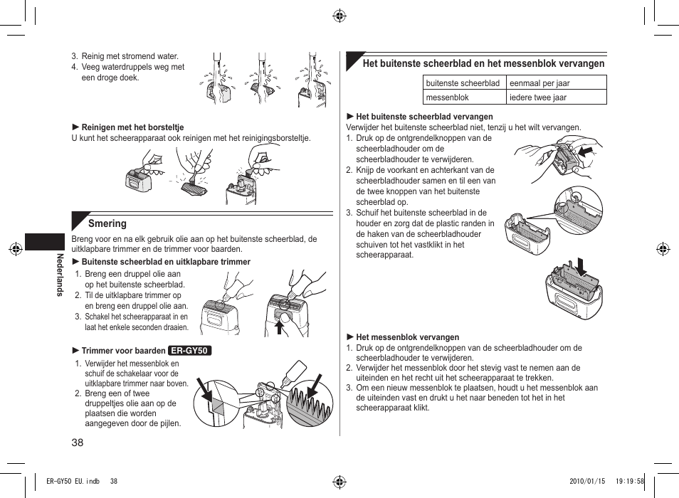 Panasonic ERGY30 User Manual | Page 38 / 136