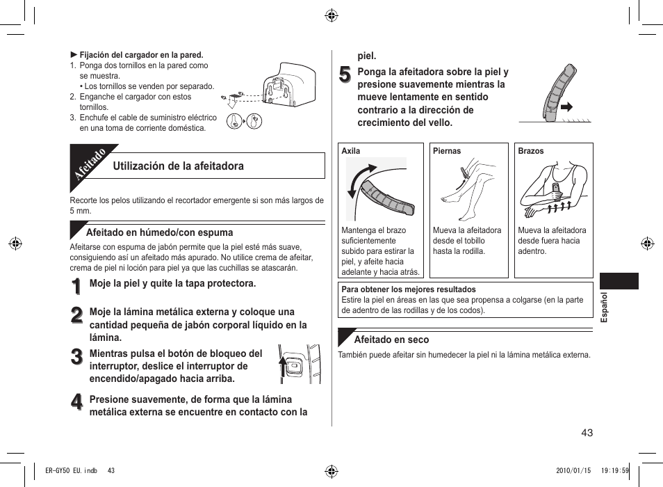 Panasonic ERGY30 User Manual | Page 43 / 136