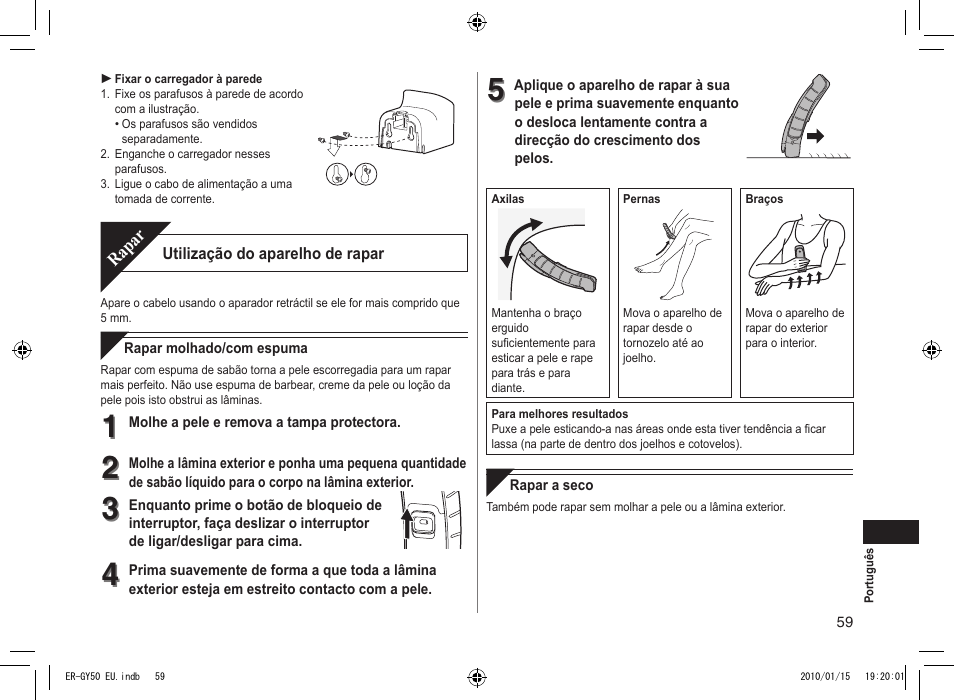 Panasonic ERGY30 User Manual | Page 59 / 136