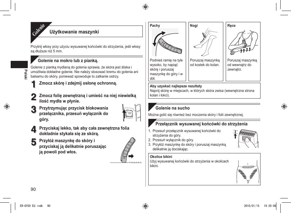 Panasonic ERGY30 User Manual | Page 90 / 136