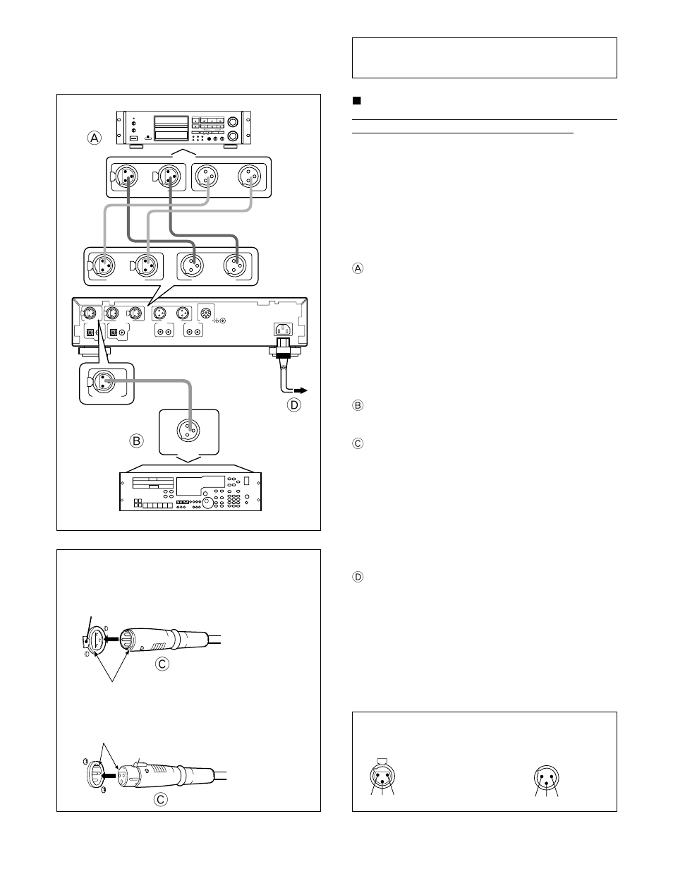 Connection with other equipment, 7 connections to commercial equipment, Balanced analog connections | Balanced aes/ebu digital connection, Pre1282> en, Lr l r | Americana Appliances CDR-850 User Manual | Page 24 / 128