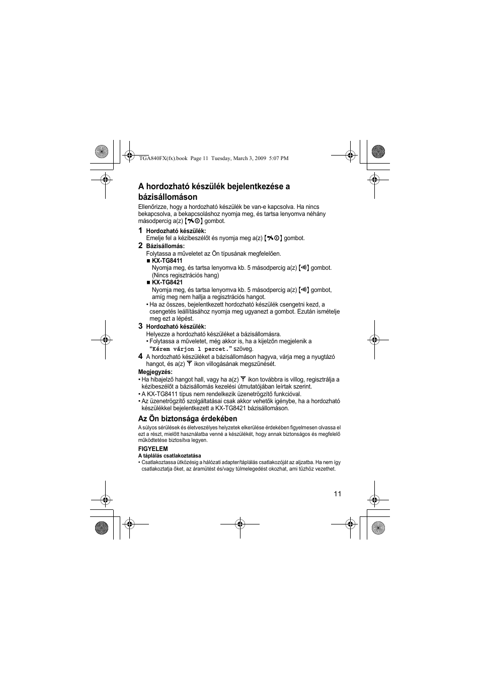 Panasonic KXTGA840FX User Manual | Page 11 / 32